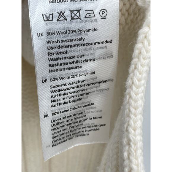 Barbour Mersea Fair Isle Sweater Turtleneck Wool Blend Women’s Size 4 - Picture 8 of 8